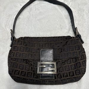 Authentic Fendi Zucchini Mini Mamma Baguette